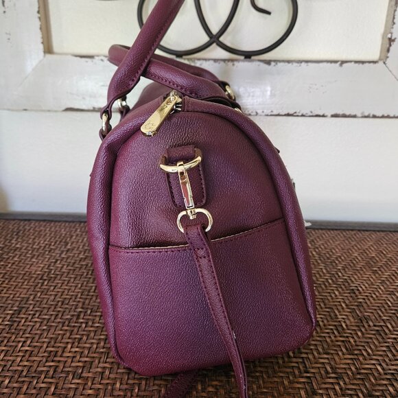 C Wonder -Woman`s NWT Burgundy Ever Speedy Satchel -Crossbody Handbag - Picture 5 of 10